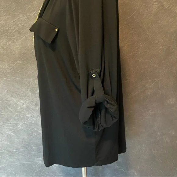 Calvin Klein Roll Sleeve Blouse - Picture 10 of 12